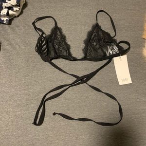 Strappy lace bralette